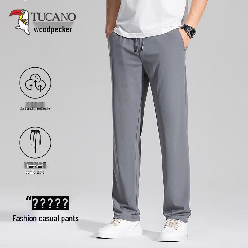 TUCANO Men s Ice Silk Straight-Leg Casual Pants 2XL