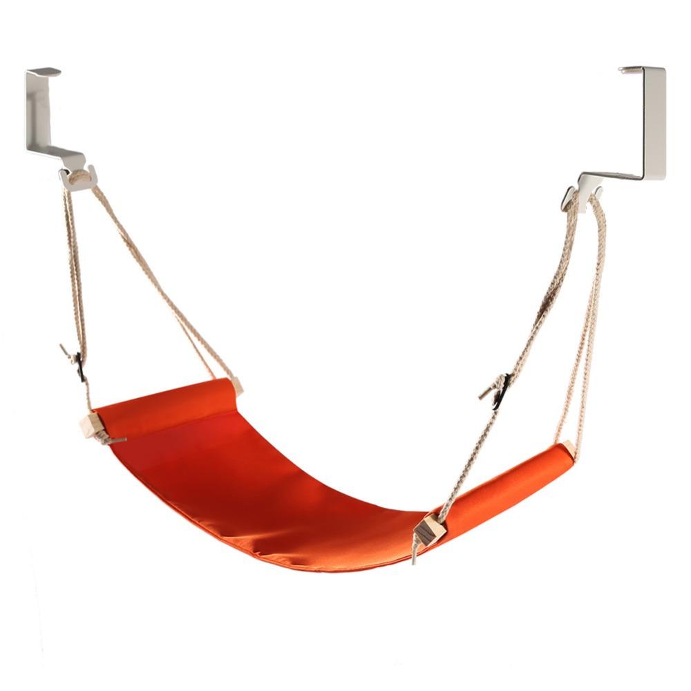 Portable Foot Hammock Adjustable Travel Foot Rest Easy-install Office Foot Support  Office Work
