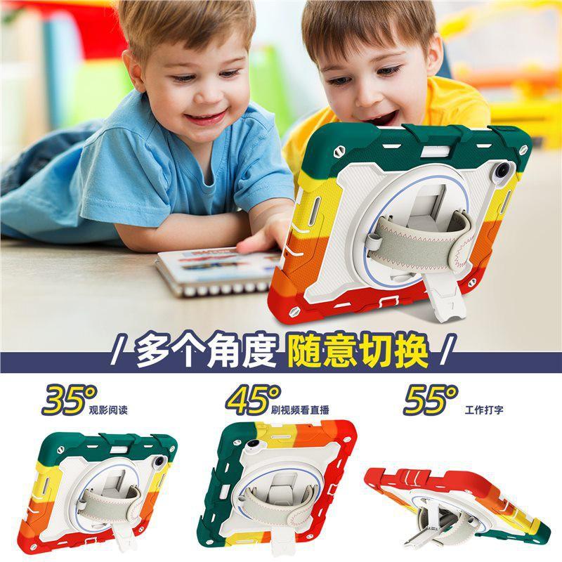 Rotating Stand Case With Wrist Strap Redmi Pad 2 Kpad 8.8 Inch Tablet Protective Cover Shockproof Silicone Shell