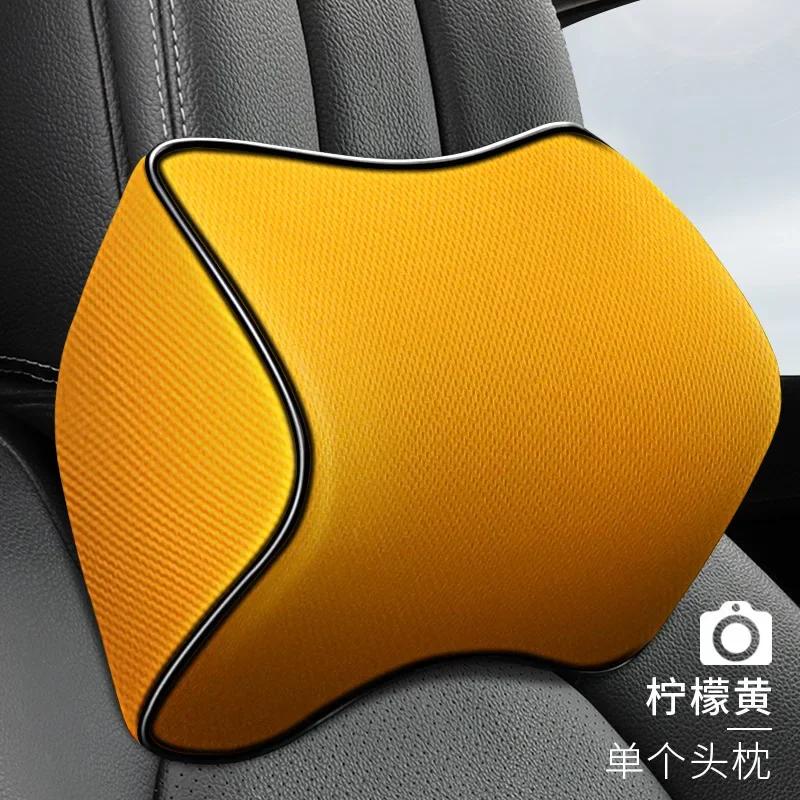 New Headrest Neck Pillow Auto Car Neck Cushion Memory Foam Breathable Head Support Neck Rest Protector Automobiles Interior