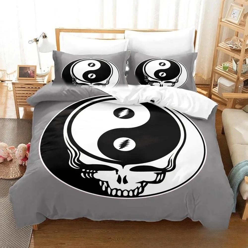 Fashion Rock Band G-Grateful Dead Bedding Set Cute Quilt Cover Bed Cover With Pillowcase Twin Single Queen King Size Boys Adults