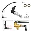 Grobgewinde M10 x 1,25mm Hydraulischer Bremsschalter Banjo-Schraube Einzeln Motorrad Drucklichtschalter Originalgewinde Universal mit Unterlegscheibe