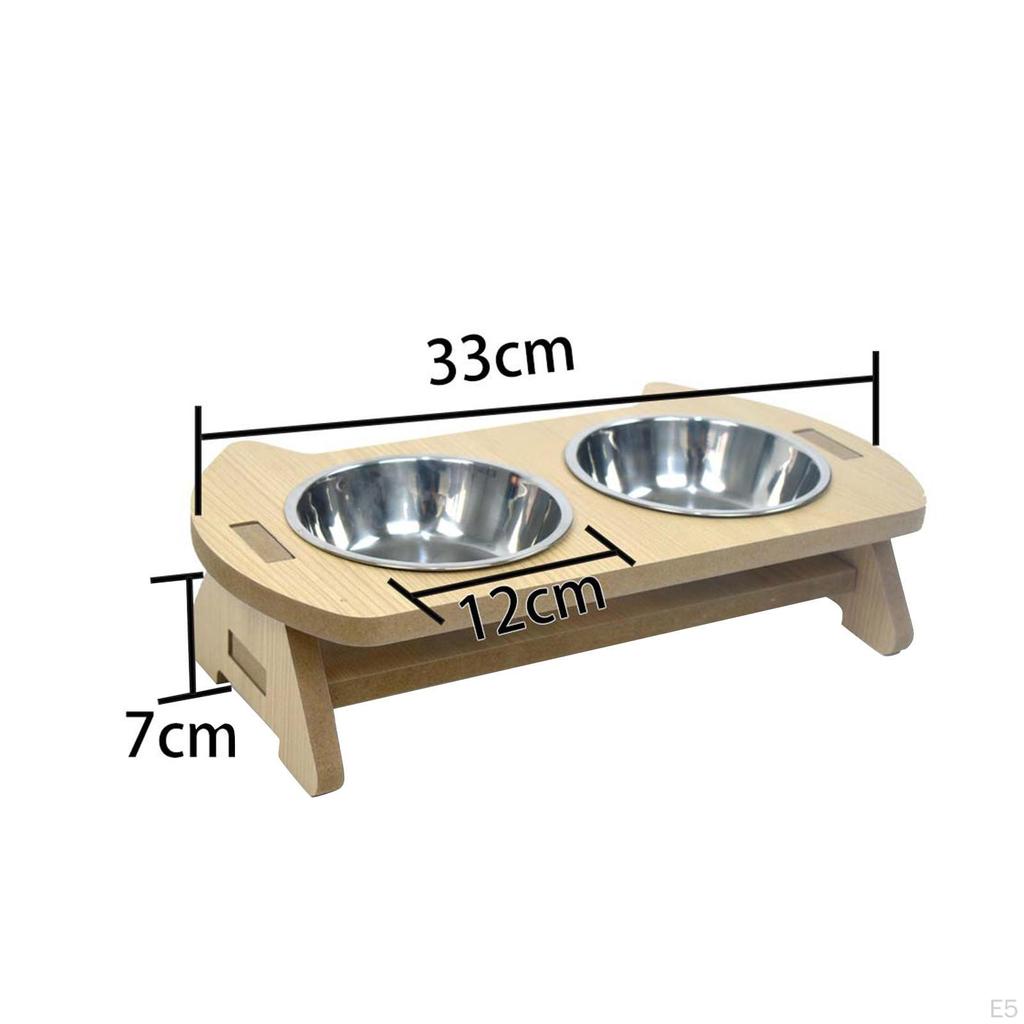 Cat Bowl Dog Non Slip Portable Food and Water Pet Bowls Pets Dish Feeding for Small Medium