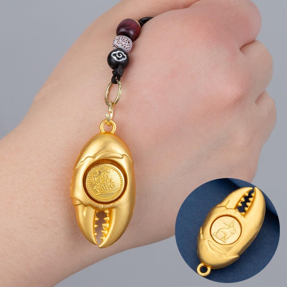 Hanging Rotating Keychain Chinese Style Car Keychain Creative Zodiac Keychain  Gift