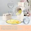 Rotary Cheese Grater with Handle Vegetable Shredder with 5 Interchangeable