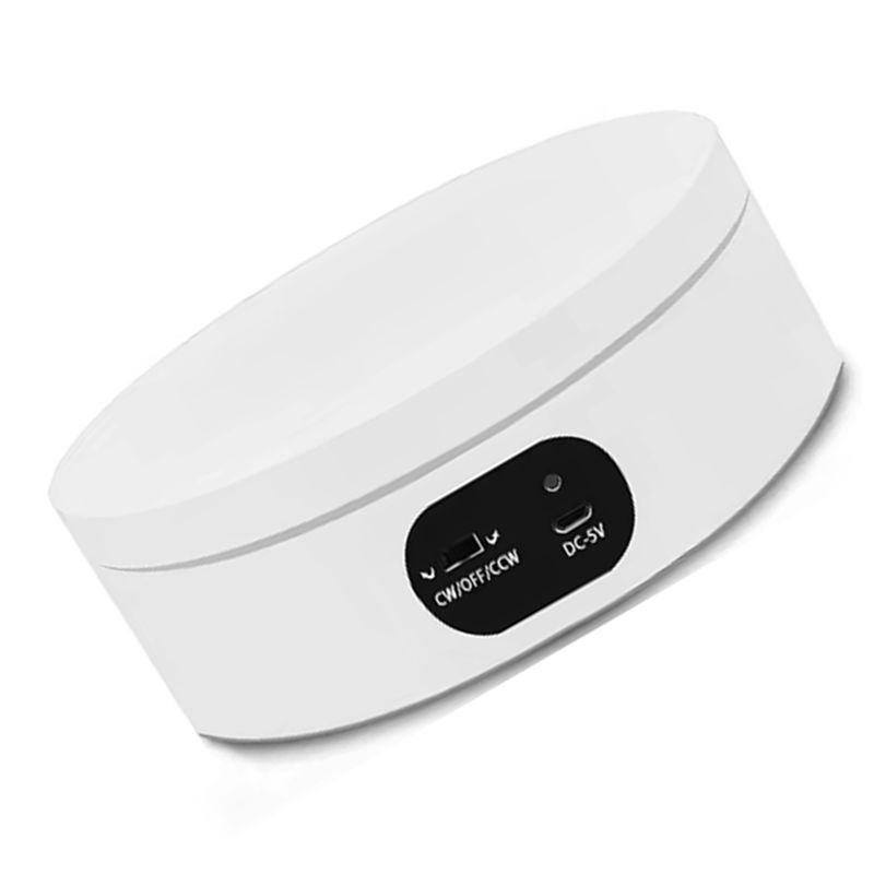 Rotating Display Stand 360 Degree Automatic Mute Rotating Turntable Spinner For Photography Jewelry Shows Display Eco-Friendly