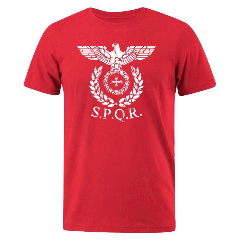 Men TShirt SPQR Roman Gladiator Imperial Golden Eagle 2024 Summer T Shirt Mens Casual Short ONeck TShirts Harajuku Tops Tees S