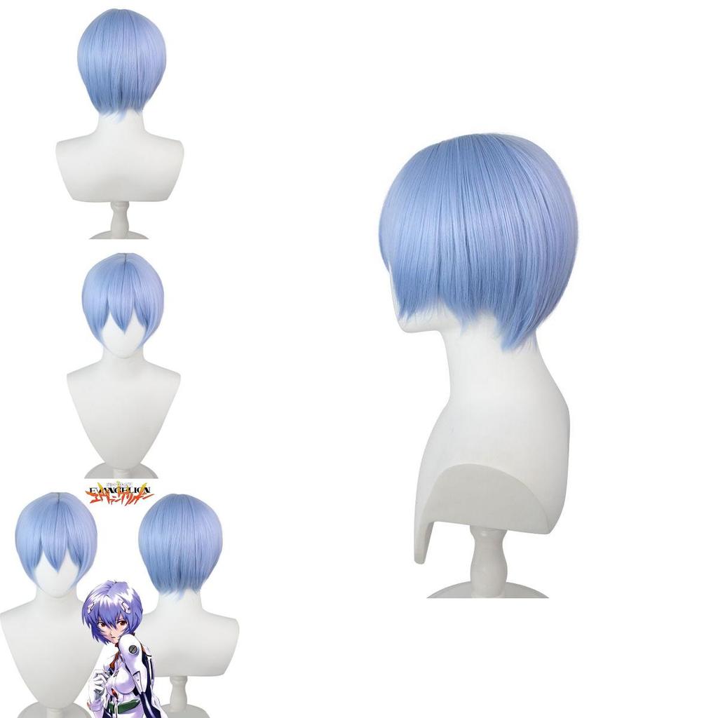 30cm/11.8in Eva Ayanami Rei Cosplay Wig Add Fun To Halloween Parties