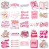 10/30/50pcs Pink Reading Bookish Graffiti Stickers Cute Cartoon Girl Sticker DIY Notebook Phone Suitcase Waterproof Decals Pack