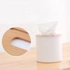 Home Kitchen Round/Square Wooden Tissue Box Case Napkin Holder Home Organizer Napkin Holder Tissue Holder Tissue Case Tempat Box