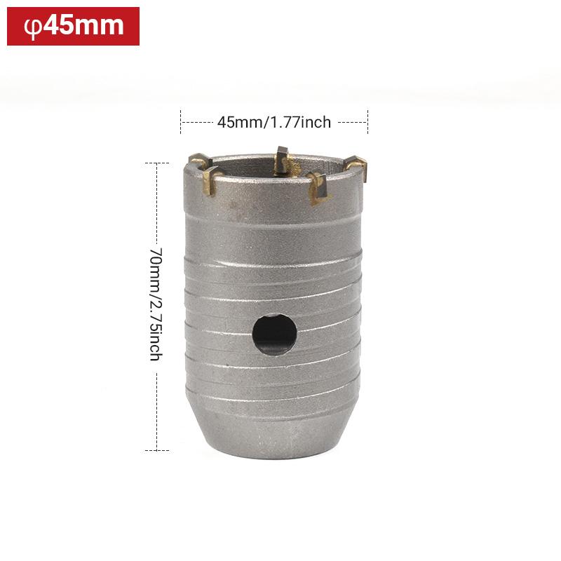 Wall Hole Opener Air Conditioning Pipe Impact Electric Hammer Drill Drill Drill Tool Brick Wall through Wall Dry Drilling Reamin