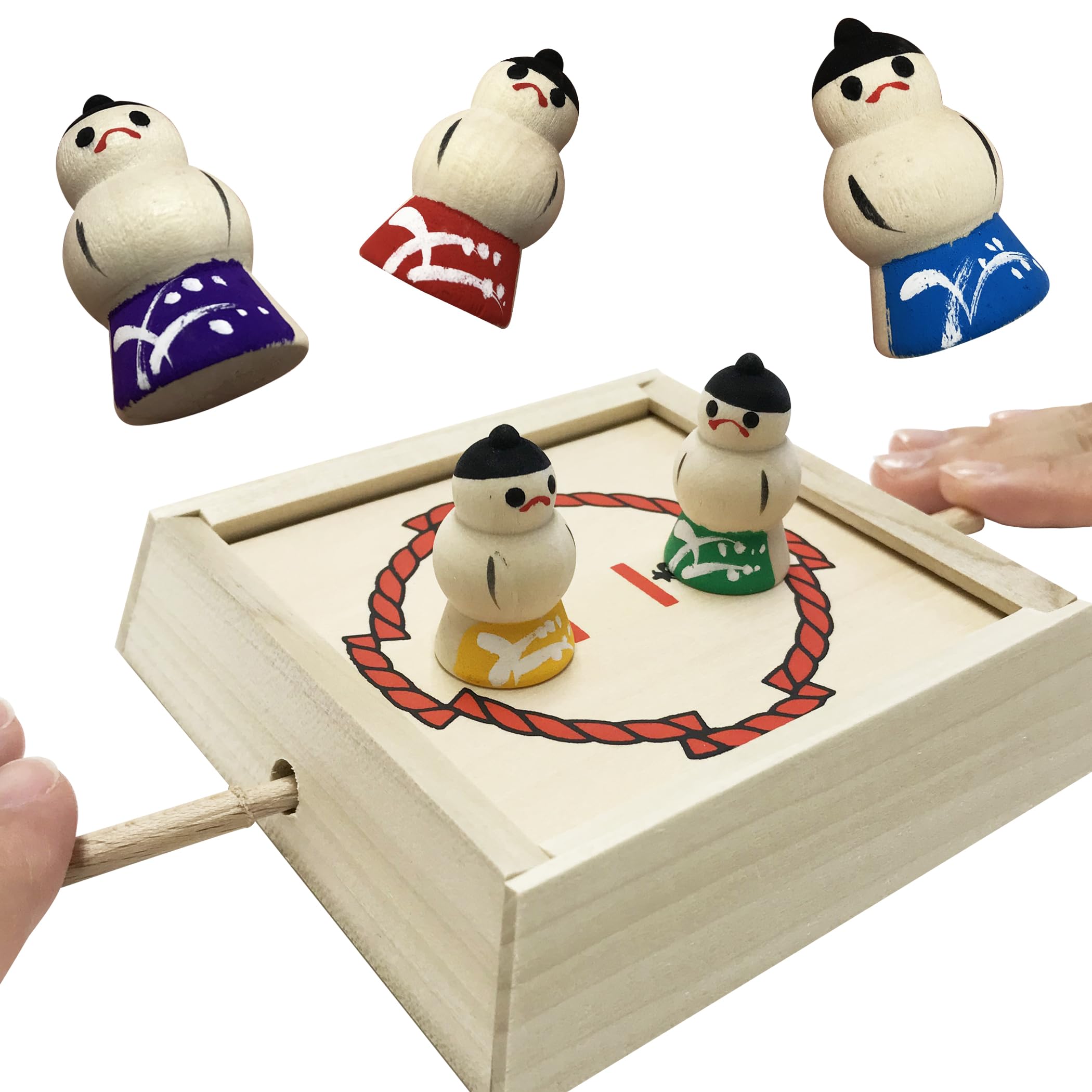 

Игрушки Вводная домашняя игра Tonton Sumo Деревянная игрушка Народная художественная игрушка Сумо Борец сумо Настольная игра Сделано в Японии [Ностальгический набор] (Тонтон Сумо)