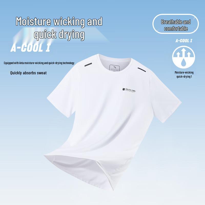 Anta Men s Quick-Dry Loose Fit Sports T-Shirt M