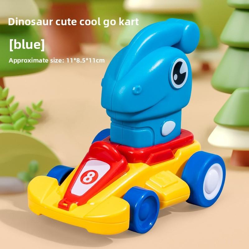 Childrens Animal Pressing Car Toy With Pullback Action For Interactive Play
