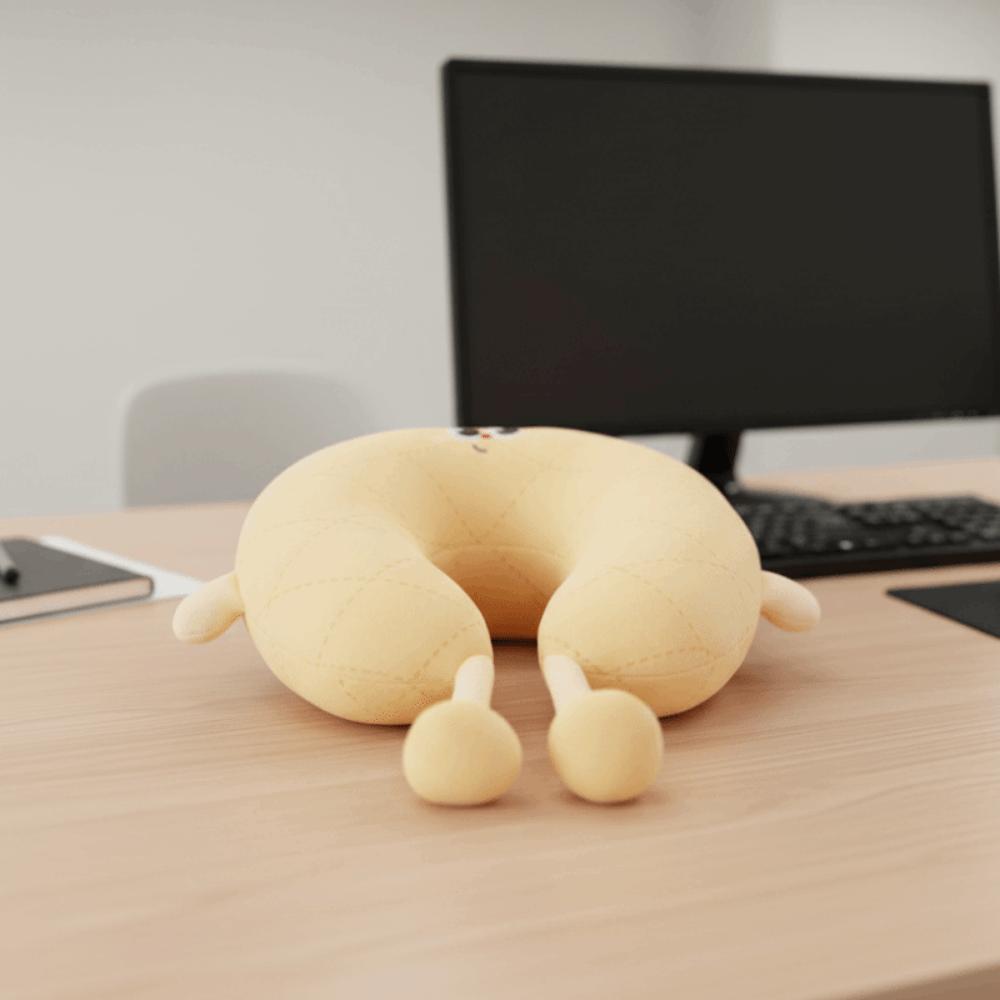 Cartoon Travel Pillow PP Cotton Headrest Adorable Office Nap Pillow  Airplane