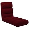 VidaXL Folding Floor Chair Living Room Seat Folding Chair for Living Room Temporary Sleeping Home Interior Red 325249