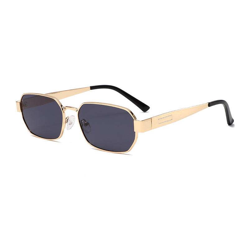 2320 Small Square Metal Sunglasses - UV400 Protection Retro Chic Sun Glasses for Men and Women, European American Fashion 509333