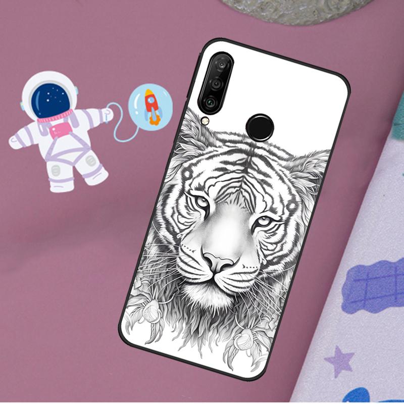 

Арт-эскиз тигра для Huawei Nova 5T 9 10 SE 7i 8i 11i 12i Y60 Y61 Y70 Y72 Y73 Y90 Y91 P20 P40 P30 Lite Чехол Nova 10 SE