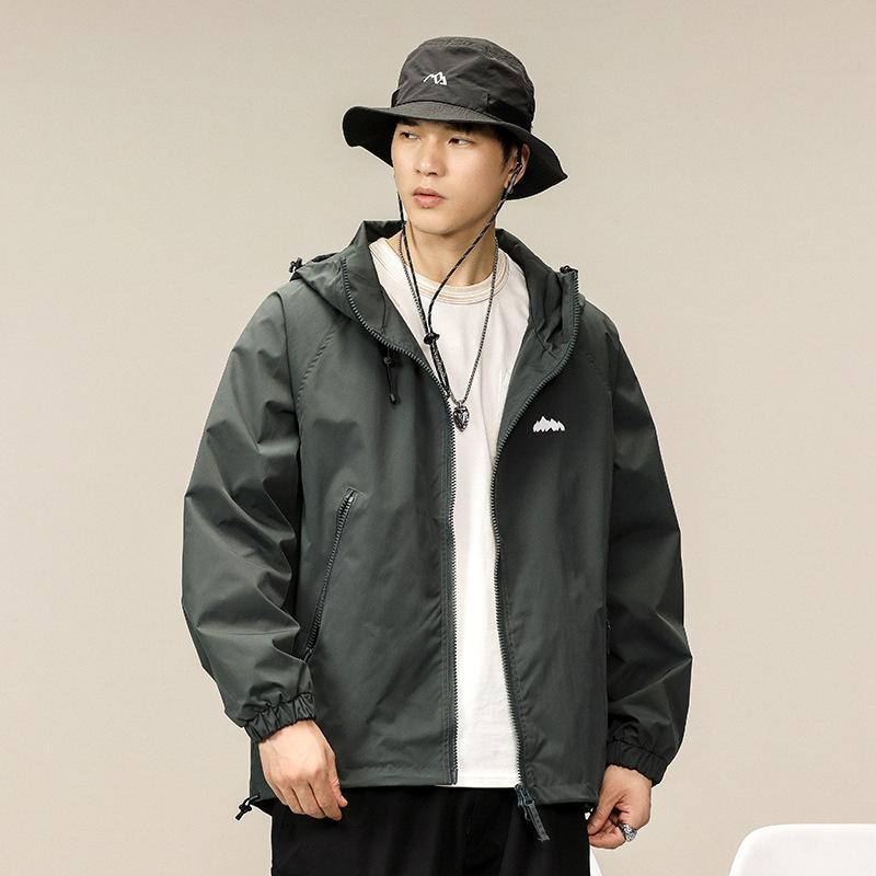 Japanese Trendy Jacket Men'S Loose Large Size Spring Outdoor Casual Mountaineering Jacket Fashion Sports Hooded