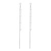 Pearl Chain Tassel Earrings for Women Zinc Alloy Needle Luxury Drop Earrings Luxury Designer Zircon Girls' Night