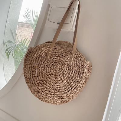 Summer Beach Vacation Bag for Women New Woven Straw Woven Bag Large Capacity Underarm Short Trip Beach Bag