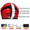 Latest Helmet Motorcycle Bluetooth Headset Casco Moto Helmet Full Face Capacete De Moto DOT Approved Motorcyclist Cycling Helmet S25711