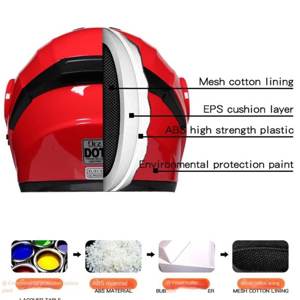 Latest Helmet Motorcycle Bluetooth Headset Casco Moto Helmet Full Face Capacete De Moto DOT Approved Motorcyclist Cycling Helmet S25711