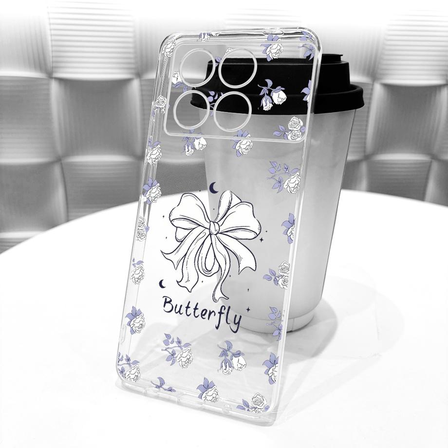 For Xiaomi Redmi K70 Pro K70e K70 Ultra / Poco X6 Pro 5G Phone Case Floral Butterfly Bow Dragon Cat Pattern Bumper Soft Silicone