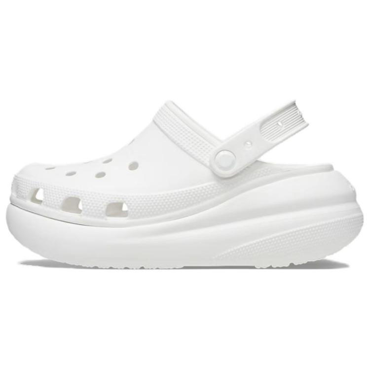 Crocs Crush Clog Bear Cookies Cream Puff Shoes Unisex White