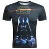 Hochwertiges Herren 3D-Druck Freizeit Star Wars Darth Vader Lustiges Kurzarm T-Shirt für den Alltag