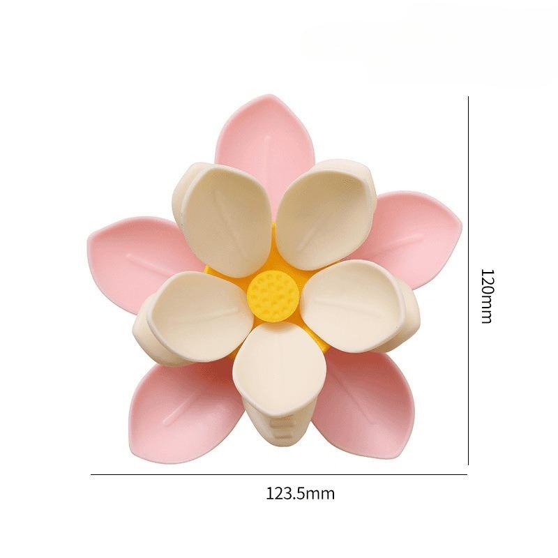 New Double Layer Lotus Sealing Clip Petal Magnetic Refrigerator Sticker Food Snack Bag Sealer Sakura Design Home Kitchen Fresh