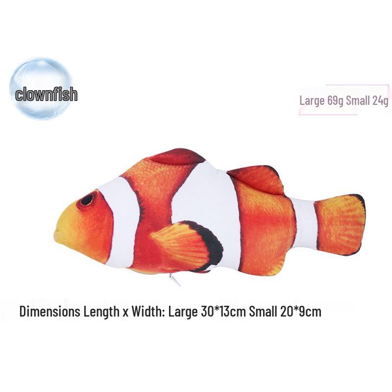 Popular Durable Catnip Fish Toy: Plush, Lifelike Self-Entertainment for Cats