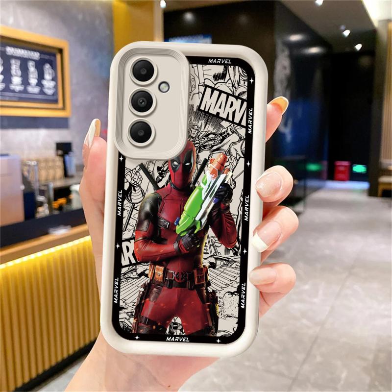 Marvel Deadpool Phone Case for Samsung Galaxy A15 A25 A35 A55 A51 A71 A72 A73 A52 A52s A53 A54 Soft 4G 5G Soft Cover