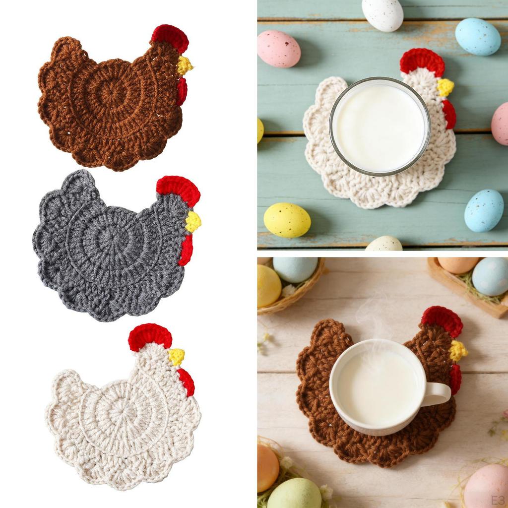 Coasters, Home Decor, Heat Resistant, Animal Themed, Decorative Coasters for Dining Table