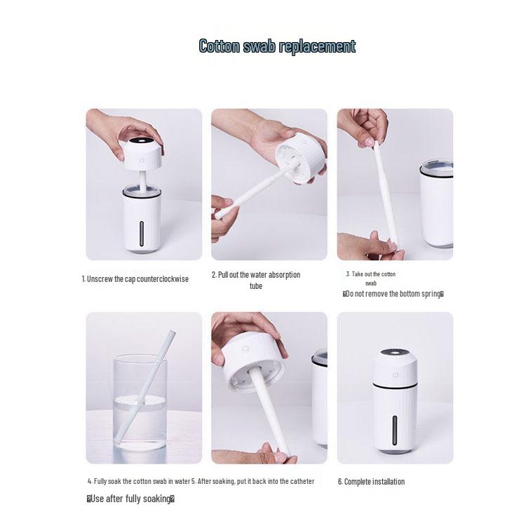 Le Ang Humidifier Aroma Diffuser Cotton Swabs & Purification Filter Replacement