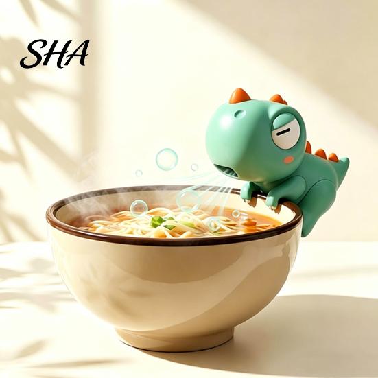 Mug Clip Fan Clip-On Mini for And Bowl Cooling, Cute Elephant Animal Coffee Portable Hanging Chiller, Desktop Beverage Blower, Iced Soup Drinks