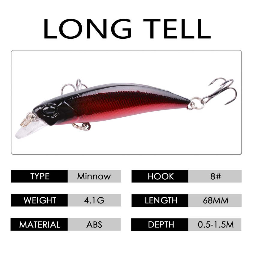 1Pcs Laser Slow Minnow Fishing Lure Wobbler Crankbait Isca Artificial Hard Bait Carp Mini Fishing Lures Pesca Tackle