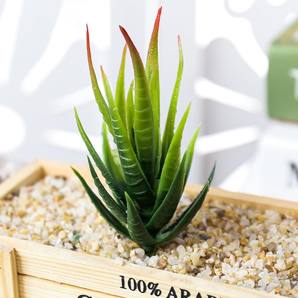 Eye Catching Green Artificial Flowers Simulation Fake Flower Aloe Plant
