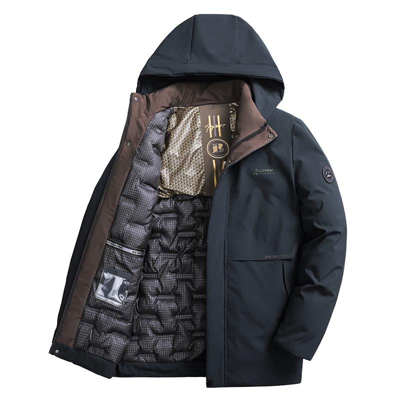 Men’s Large Winter Coat: Heat-Collecting Cotton Jacket with Plus Velvet for Dad, Middle-Aged and Elderly, Thickened for Autumn and Winter.