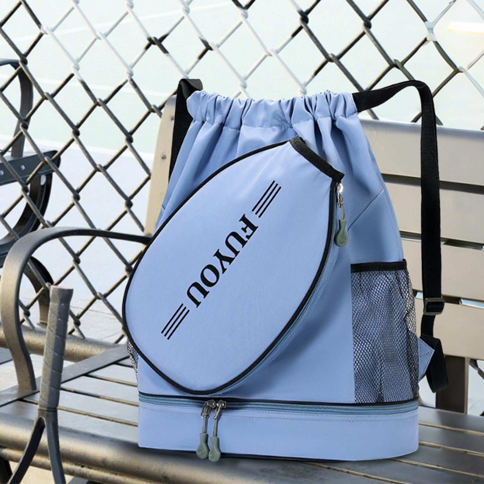 

Tennis Bag Badminton Racket Backpack Back Pack Storage Paddle Duffel for Racquets синій