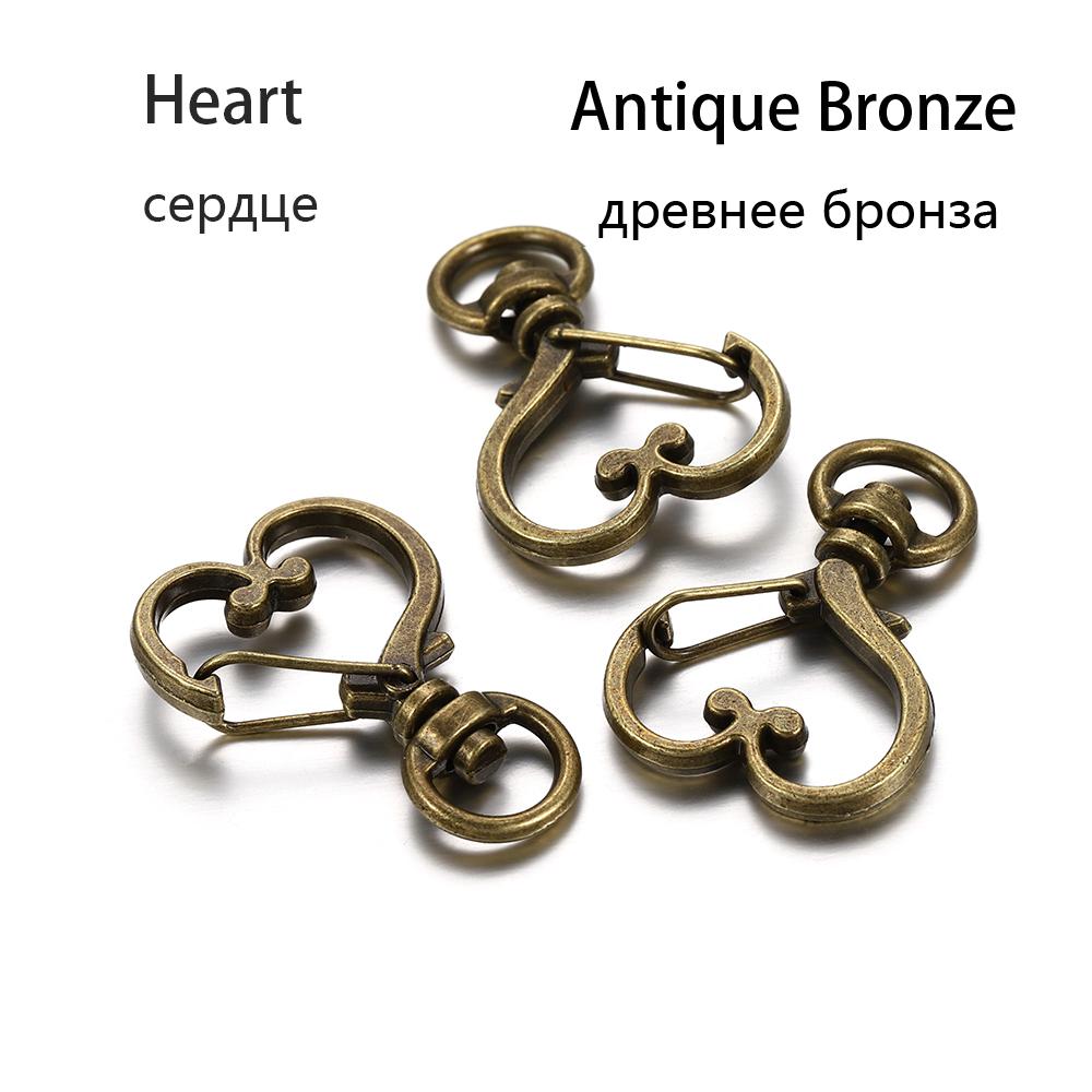 10Pcs/Lot Mix Color Keychain Moon Dog Cat Dolphins Cloud Heart Key Chain DIY For Jewelry Making Findings Accessories Supplies