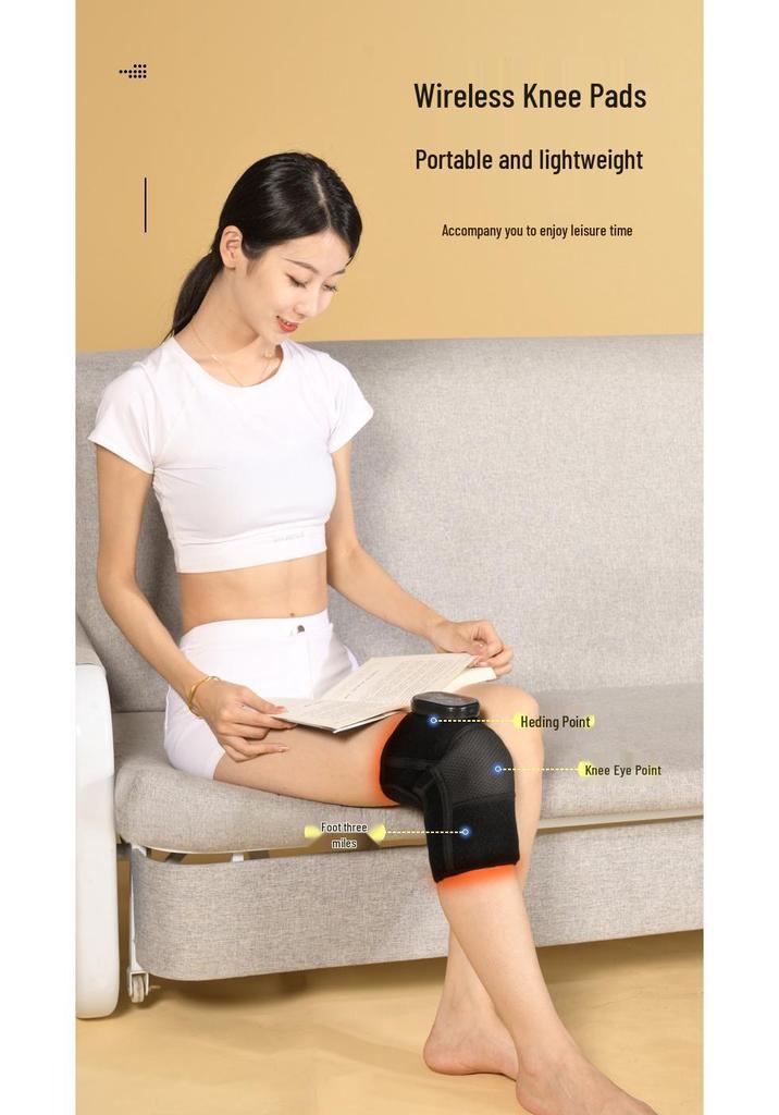 Electric Heated Knee Massager with Smart Temperature Control for Middle-aged and Elderly