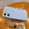 Aplicável ao Capa de Celular Apple 16 Promax Ultrafina Oficial de Silicone Líquido Iphone15 Capa Simples de Cor Sólida Antiqueda