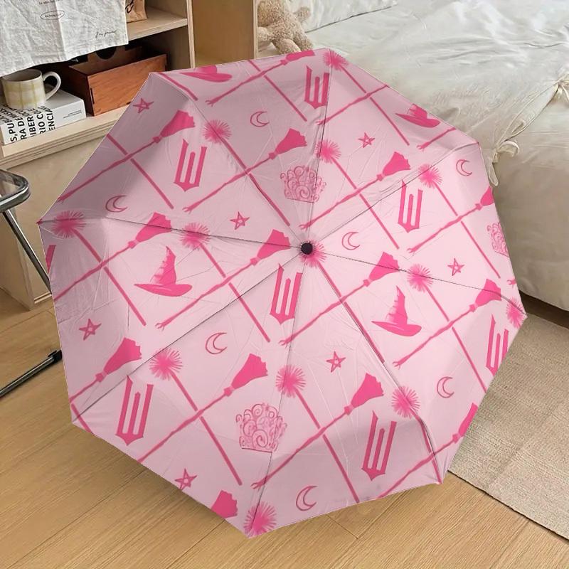

1pc Wicked Automatic Folding Umbrella, Portable Collapsible Design, Casual Outdoor Accessory L1127053