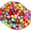 50pcs/Lot Acrylic Star Spaced Beads Round Beads For Jewelry Making DIY  Kids Puzzle Handmade Charms Bracelet Earrings
