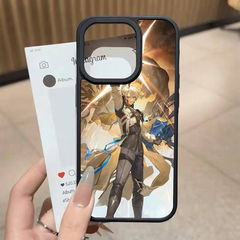 

Hot Game Honkai Star Rail Phainon Black Hard Plastic Phone Case For Iphone 17 Air 16 15 14 13 12 11 Pro Max PC TPU iPhone 15 pro