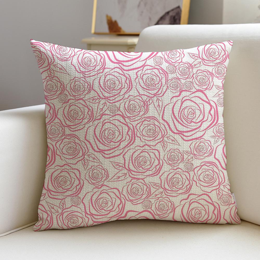 Dreamy RRetro Rose FantasyS Cushion Cover Pcs Linen Throw Pillow Covers x x Modern Home Decor