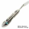 [STERLING SILVER 925] Feather Silver Necklace Pendant Chain AMTHANE-004