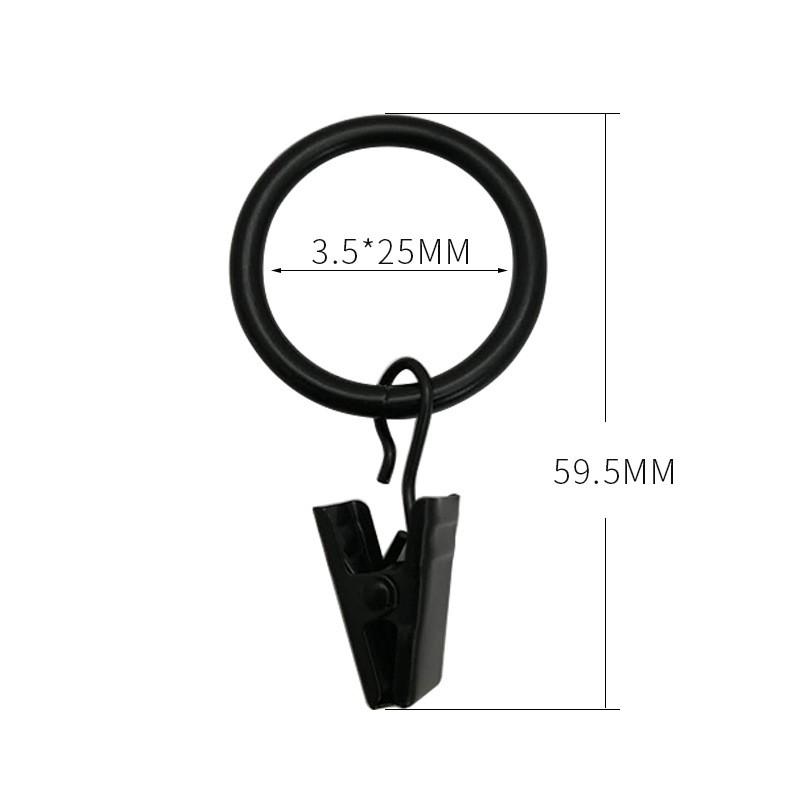 10 Stück Gardinenhaken Aufhängeclips Metallclip Rostfreie Gardinenstangen Halter Aufhänger Geteilte Gardinenringe Schnallen Ösen Tüllen