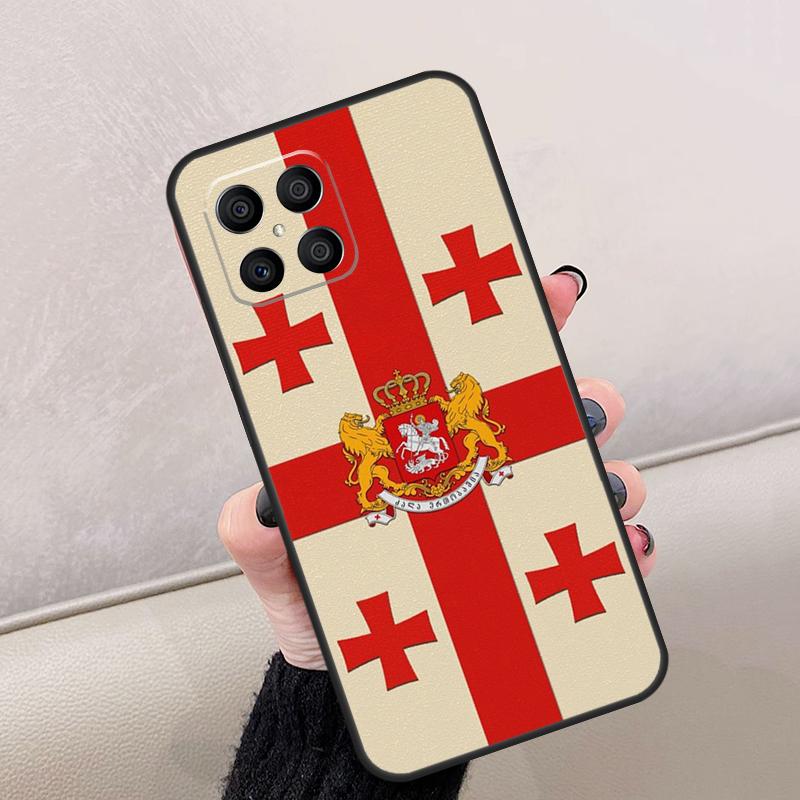 Georgia Grunge Flag For Honor Magic 7 6 5 8 Pro Case For Honor 200 Lite 400 70 50 X8c X8b X9a X9b X9c X9d Win RT